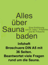 Sauna Infoheft - Broschüre Alles über Saunabaden